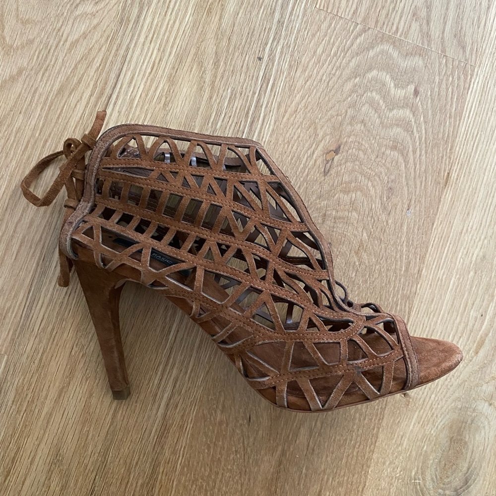 Brown Suede Zara Heels
